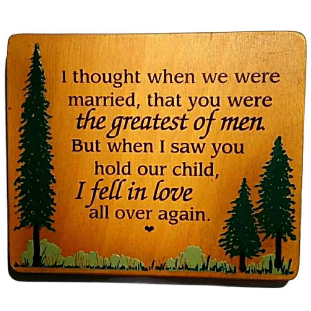Love Picture Frame Art Husband Father Child Nature Tree Handmade Hand Crafted